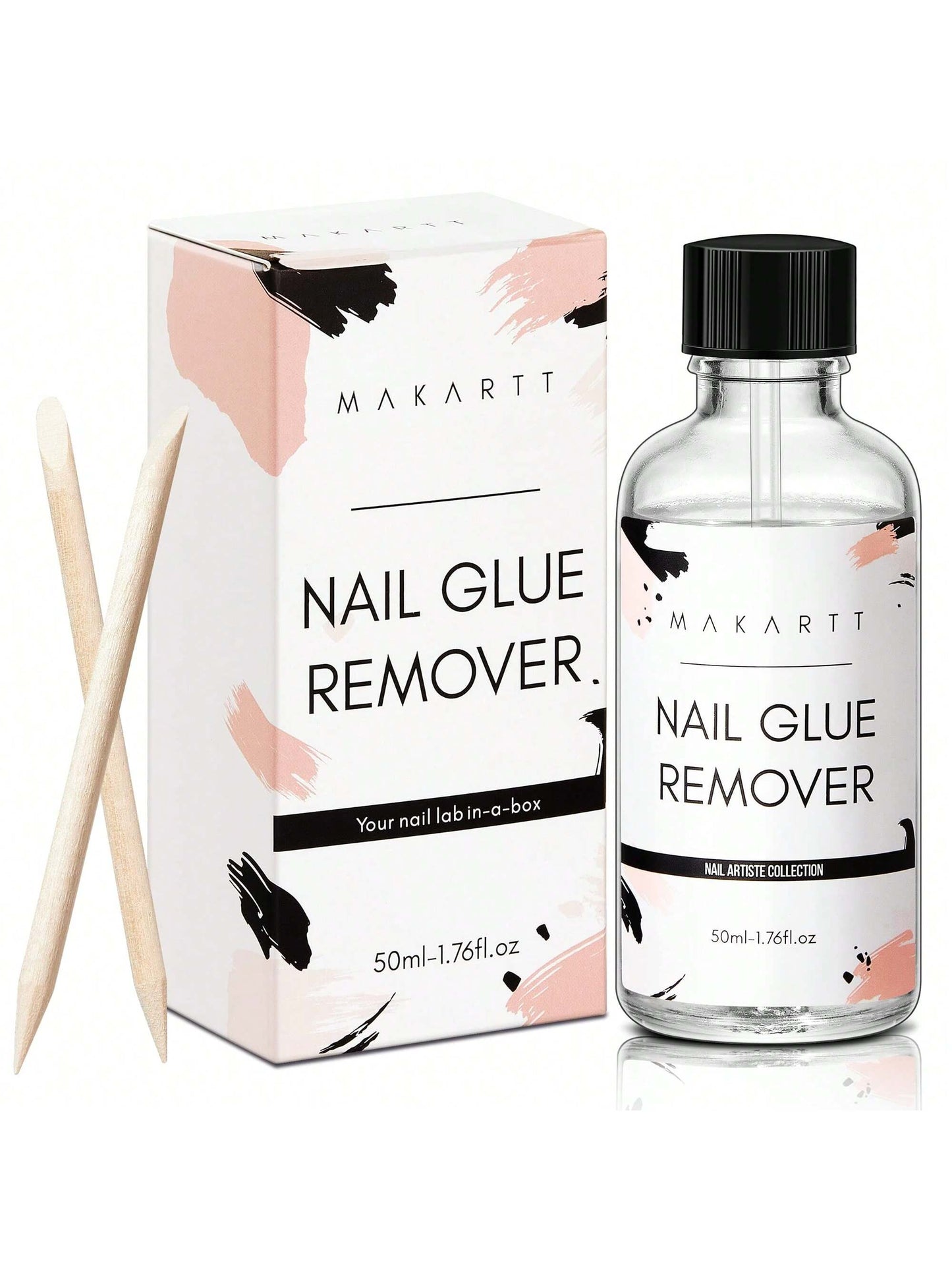 50ML Nail Glue Remover, Debonder, Nail Tips Fake Nail Adhessive Remover Without Acetone For Acrylic Nails Press On Nails, Can't Remove Gel Nail Polish As Nail Charm Gifts