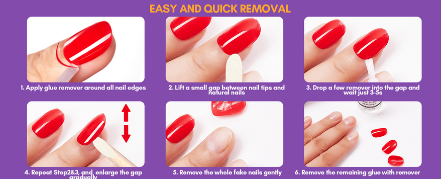 50ML Nail Glue Remover, Debonder, Nail Tips Fake Nail Adhessive Remover Without Acetone For Acrylic Nails Press On Nails, Can't Remove Gel Nail Polish As Nail Charm Gifts