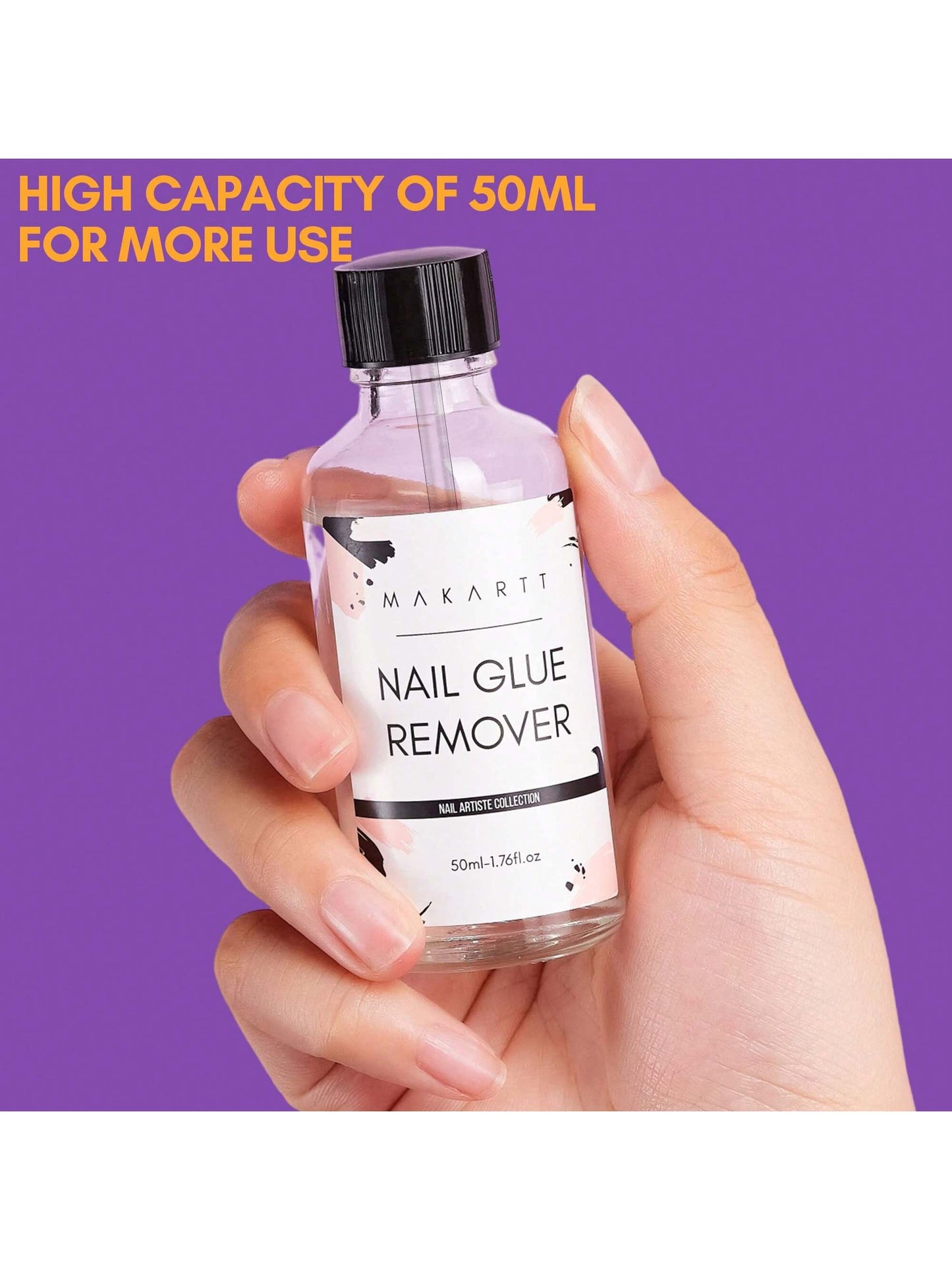 50ML Nail Glue Remover, Debonder, Nail Tips Fake Nail Adhessive Remover Without Acetone For Acrylic Nails Press On Nails, Can't Remove Gel Nail Polish As Nail Charm Gifts