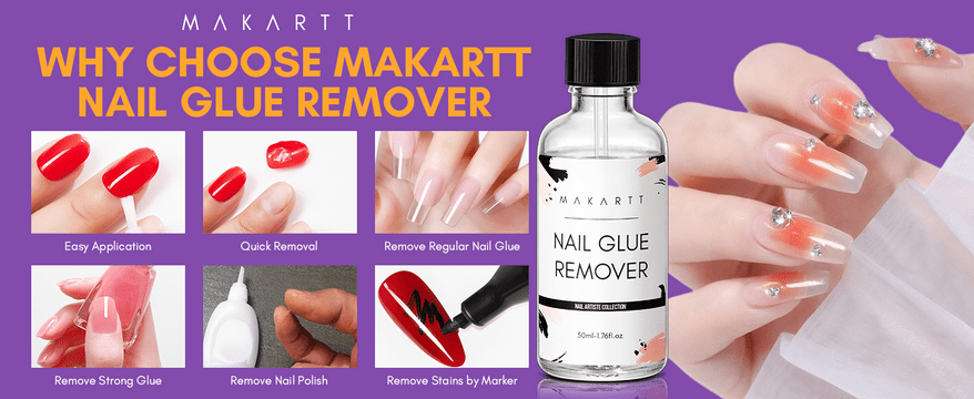 50ML Nail Glue Remover, Debonder, Nail Tips Fake Nail Adhessive Remover Without Acetone For Acrylic Nails Press On Nails, Can't Remove Gel Nail Polish As Nail Charm Gifts
