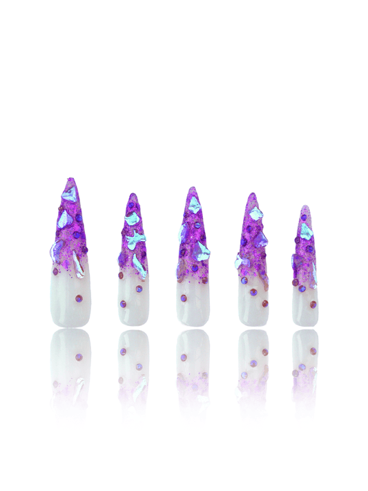 Promake Lavender Magic Stiletto Nails