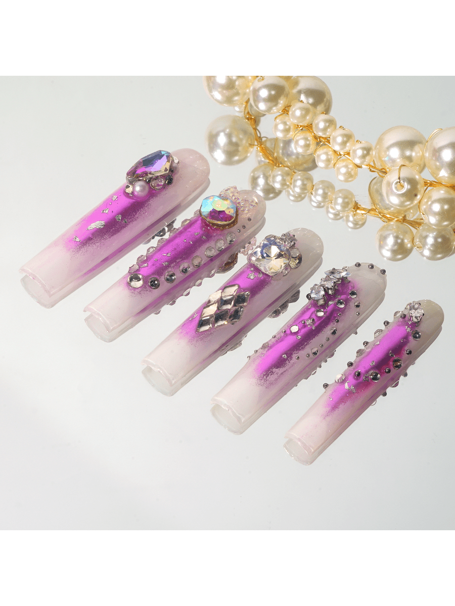 Amethyst Love Nails