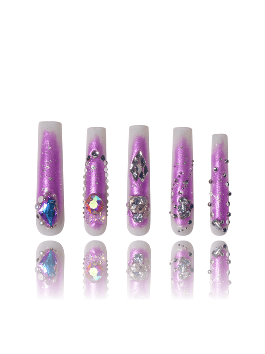 Amethyst Love Nails